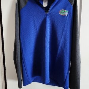 Florida Gators Blue and Gray Quarter-Zip Pullover